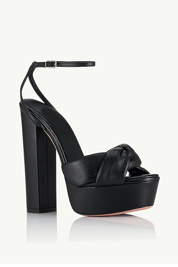 Black Napa Leather Heels by SEPHYR