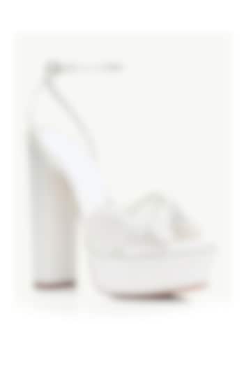 White Napa Leather Heels by SEPHYR