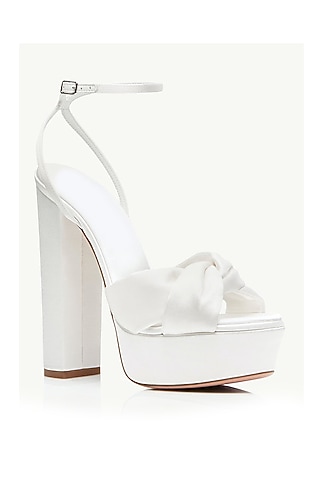 White Napa Leather Heels by SEPHYR