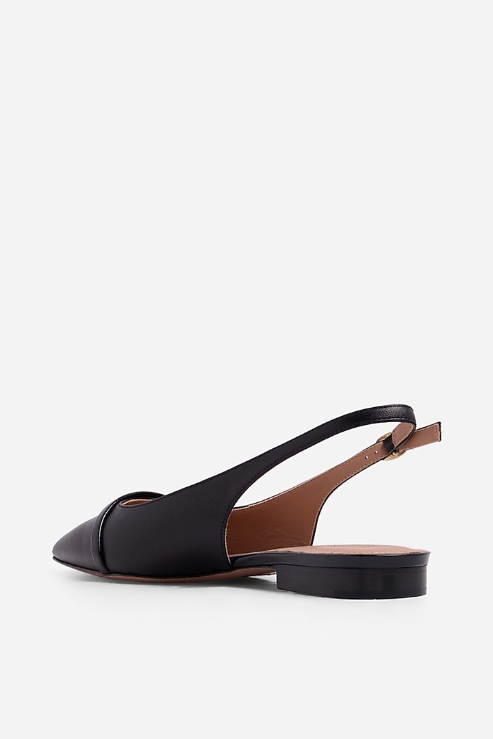 Black Non-Leather Flats by SEPHYR at Pernia's Pop Up Shop