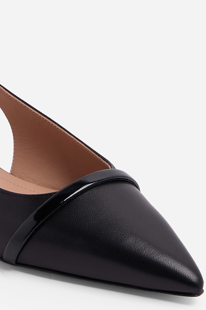 Black Non-Leather Flats by SEPHYR at Pernia's Pop Up Shop