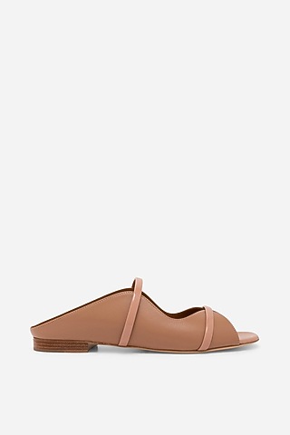 Warm Beige Non-Leather Flats by SEPHYR
