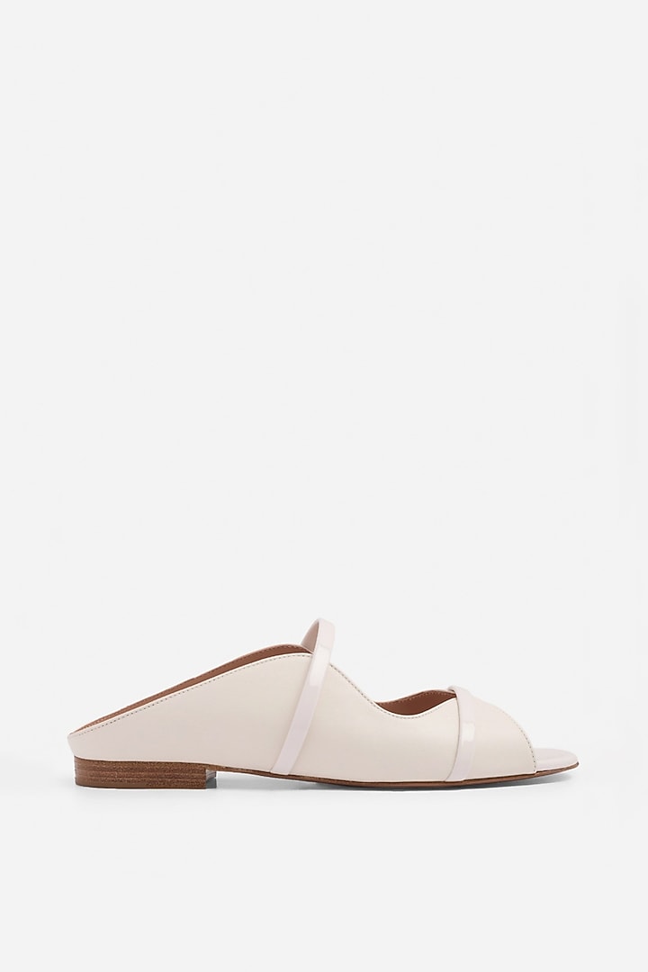 Cream Non-Leather Flats by SEPHYR at Pernia's Pop Up Shop