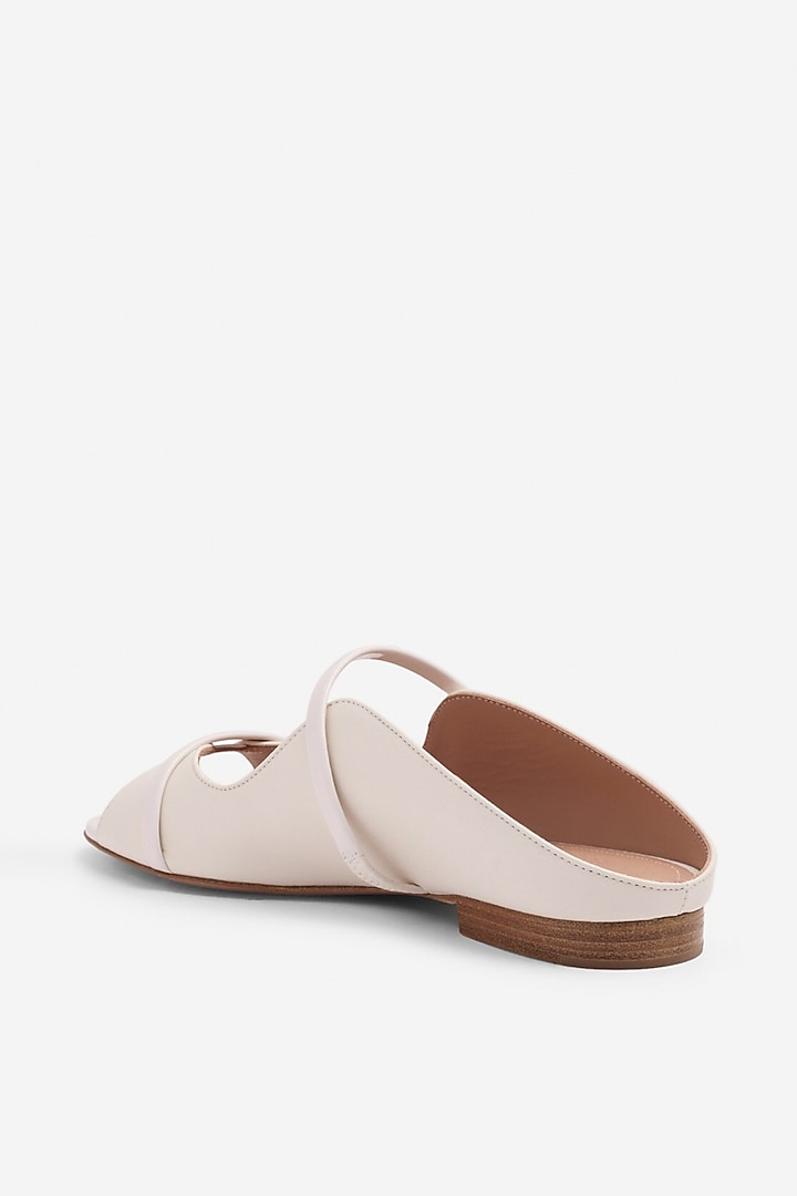 Cream Non-Leather Flats by SEPHYR at Pernia's Pop Up Shop