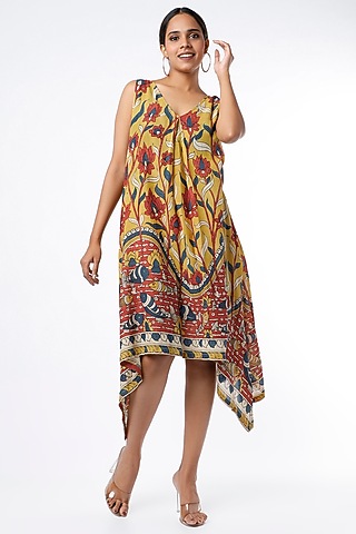 Yellow Asymmetrical Dress by Sepia Stories