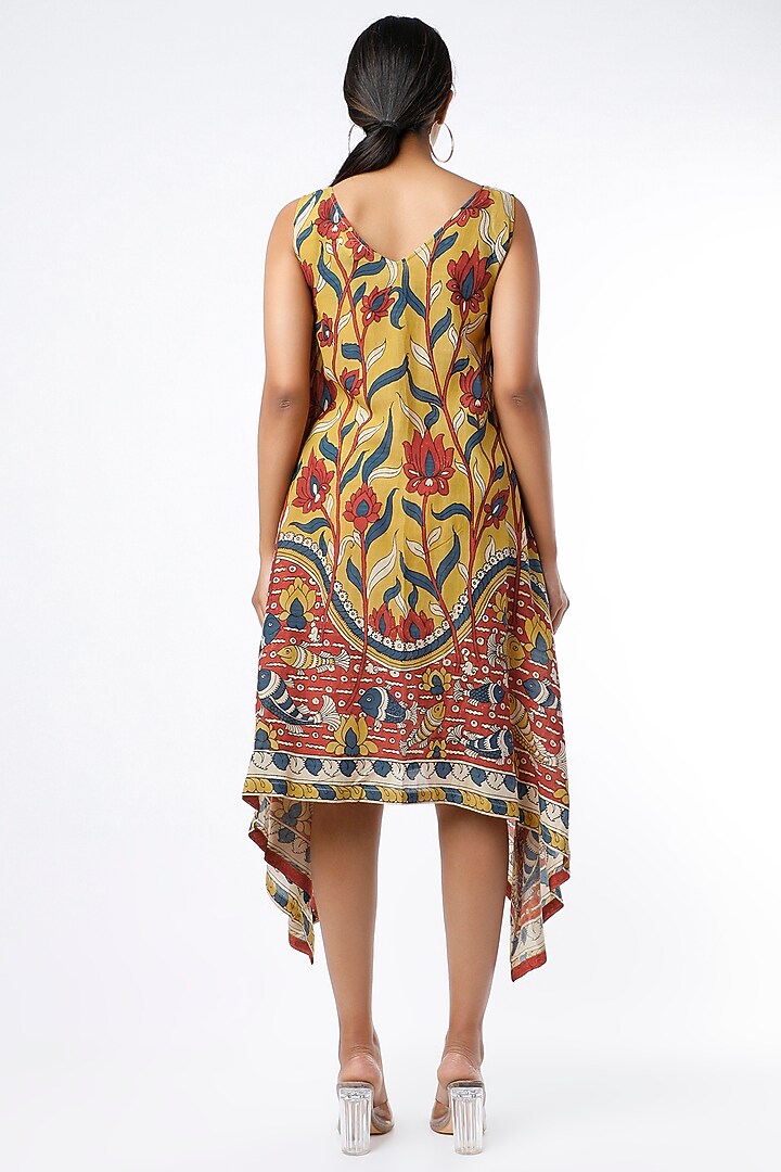 Yellow Asymmetrical Vacation Dress by Sepia Stories at Pernia's Pop Up Shop