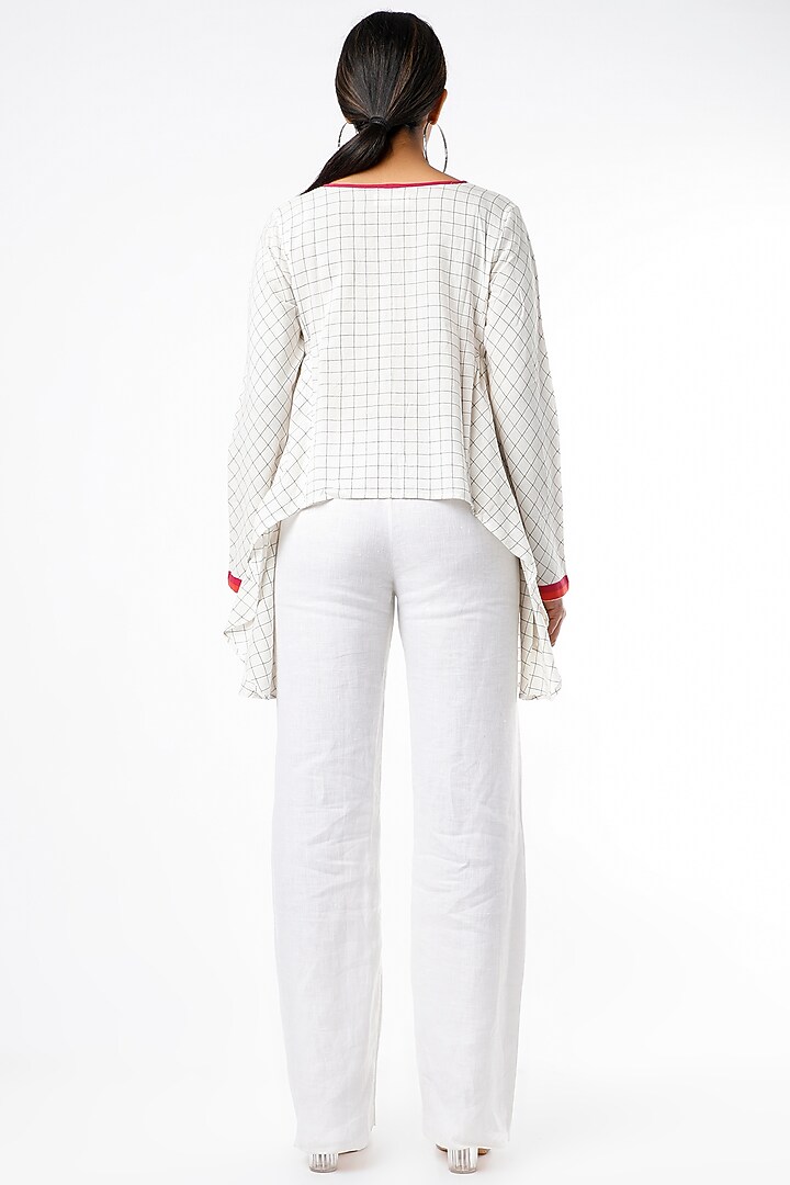 White Checkered Top by Sepia Stories at Pernia's Pop Up Shop