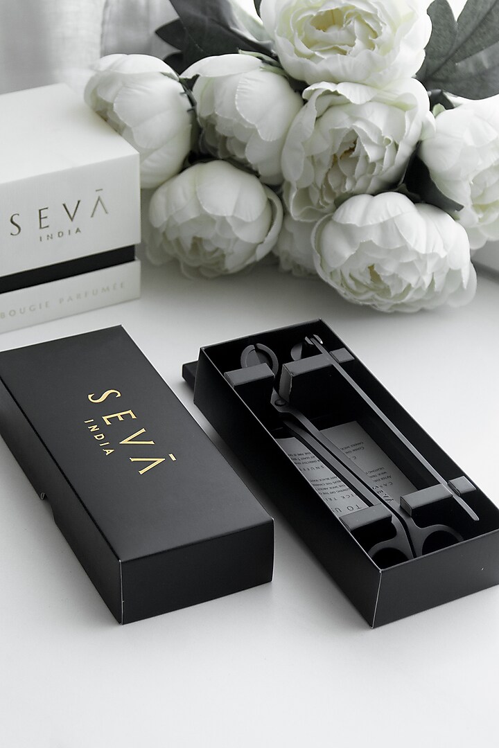 Candle Care Kit - Black by SEVA HOME at Pernia's Pop Up Shop