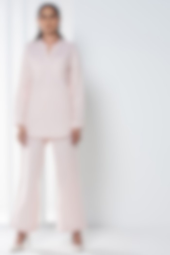 Dusty Pink Cotton Linen Co-Ord Set by SEVENDC
