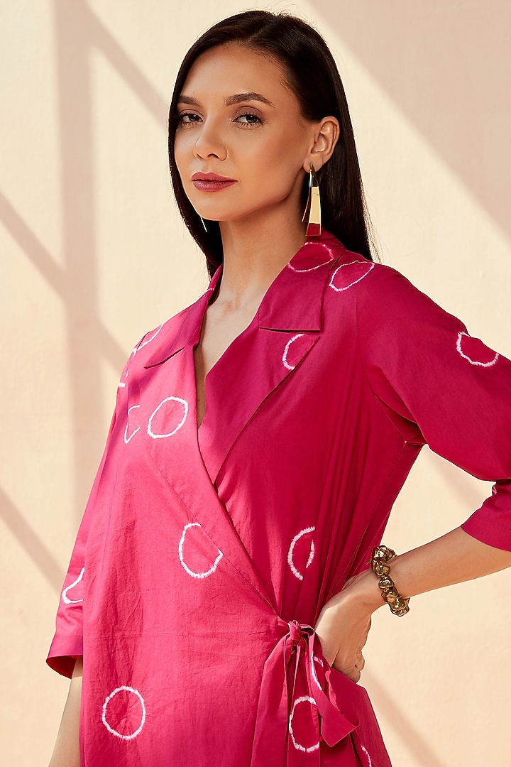 Fuchsia Pink Cotton Summer Dress by SEVENDC at Pernia's Pop Up Shop