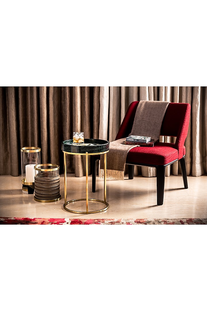 Melange Gold Coffee Table (Small) by Serein Wellness at Pernia's Pop Up Shop