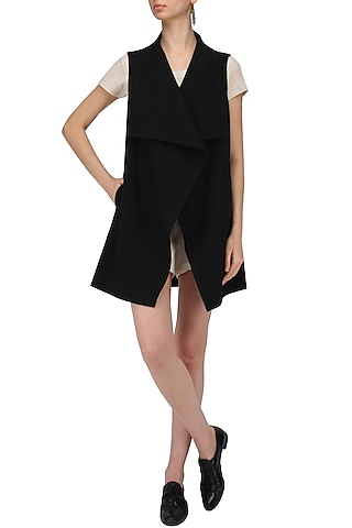 Black Cordoba Jacket by Label Ishana