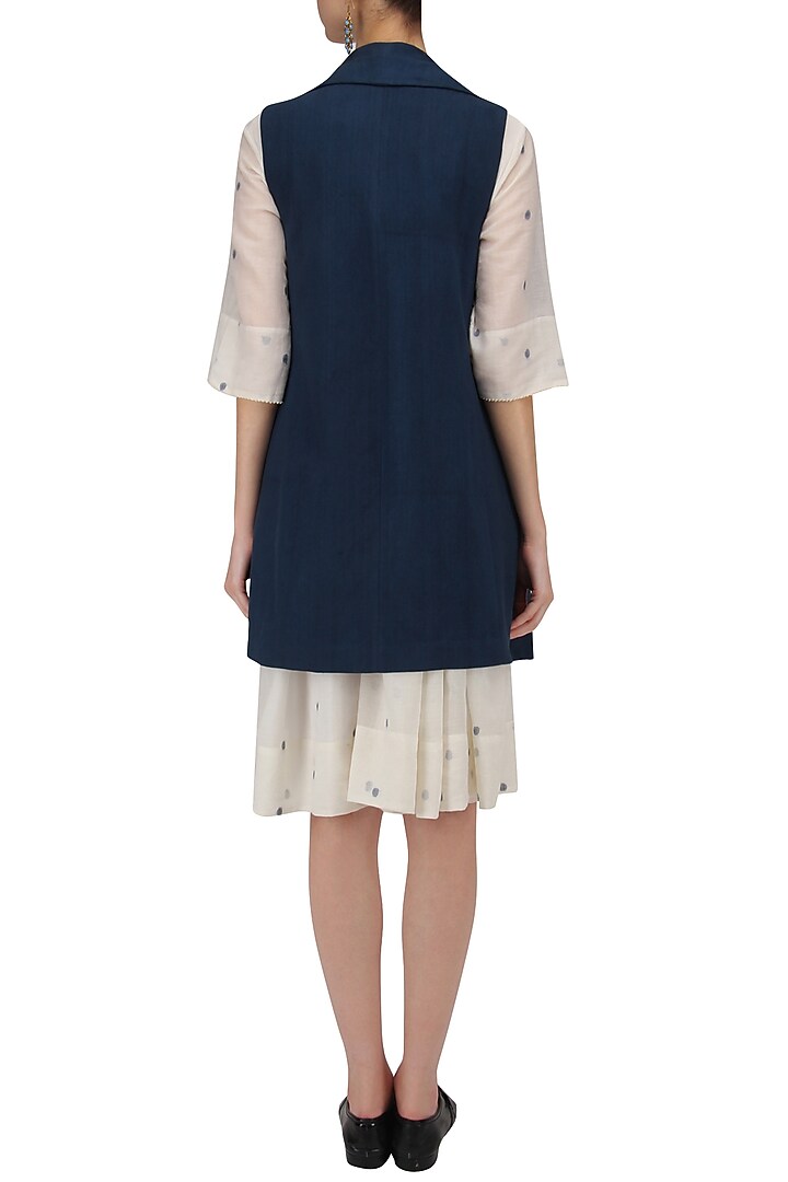 Navy cordoba jacket available only at Pernia's Pop Up Shop.