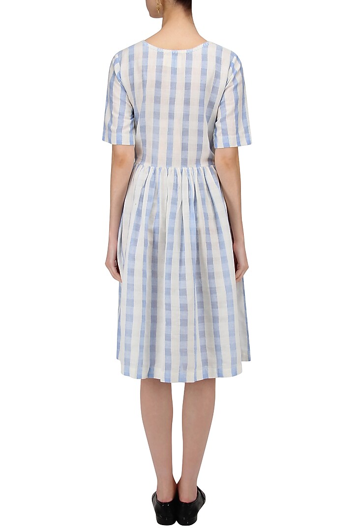 White and blue soho dress available only at Pernia's Pop Up Shop.