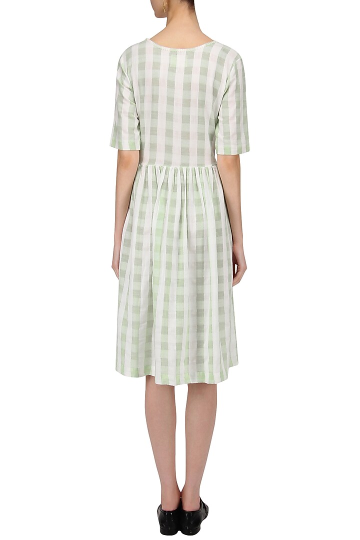 White and green soho dress available only at Pernia's Pop Up Shop.