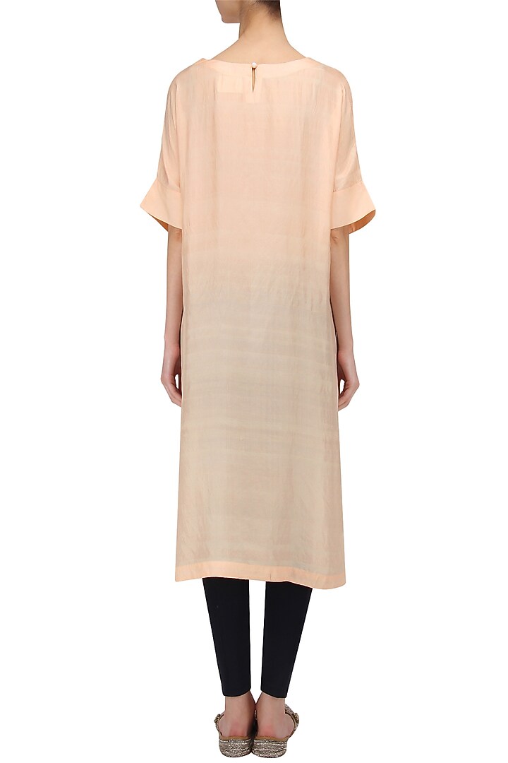 Onion pink floral work kurta available only at Pernia's Pop Up Shop.