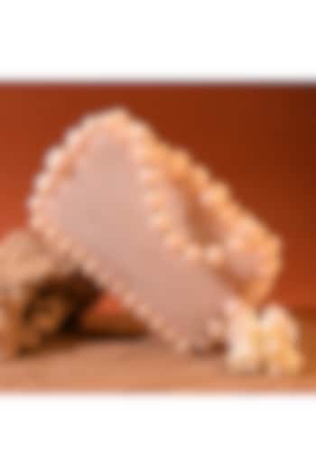 Beige Resin Clutch by Sugarcrush at Pernia's Pop Up Shop