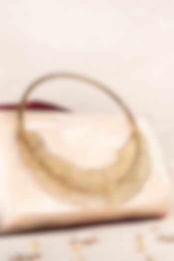 Beige Resin Clutch by Sugarcrush at Pernia's Pop Up Shop