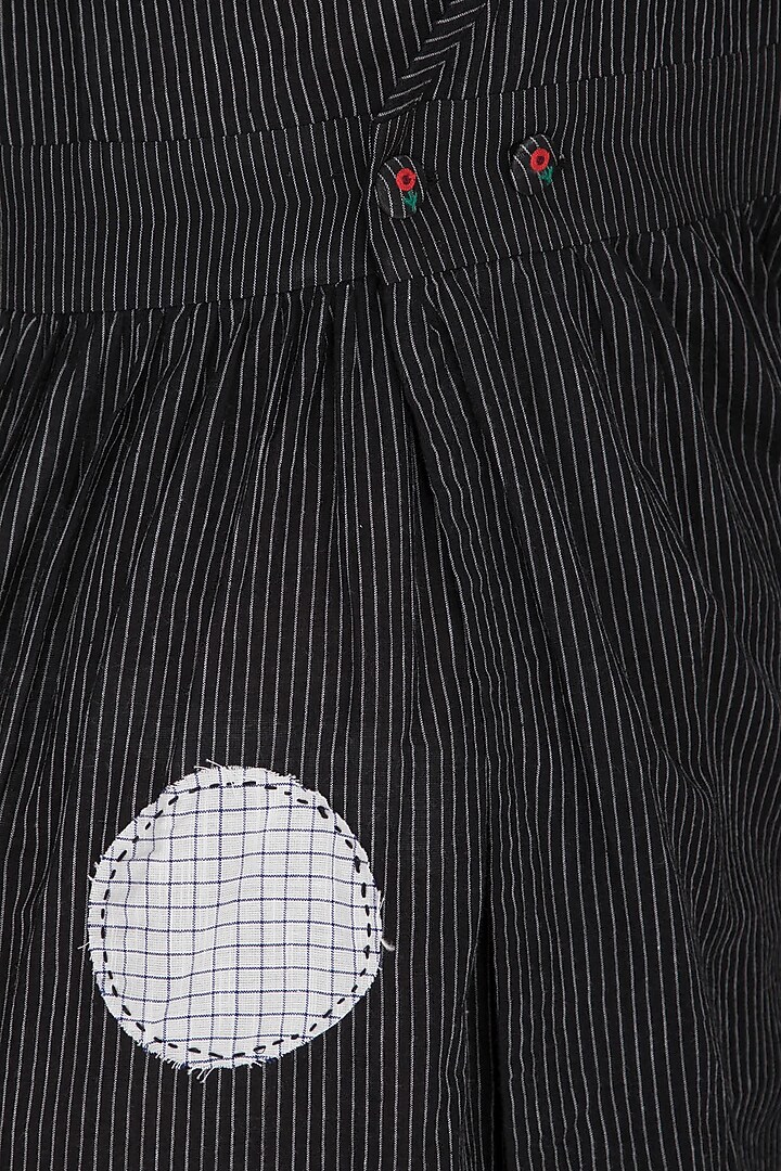 Black Applique Overlap Summer Dress by Sagaa by Vanita at Pernia's Pop Up Shop