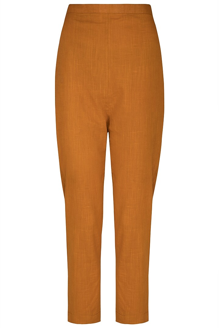 Rust Top With Embroidered Buttons & Pants by Sagaa by Vanita at Pernia's Pop Up Shop