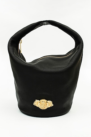 SAURAV GHOSH Black Sequin Embellishment Mammoth Bag