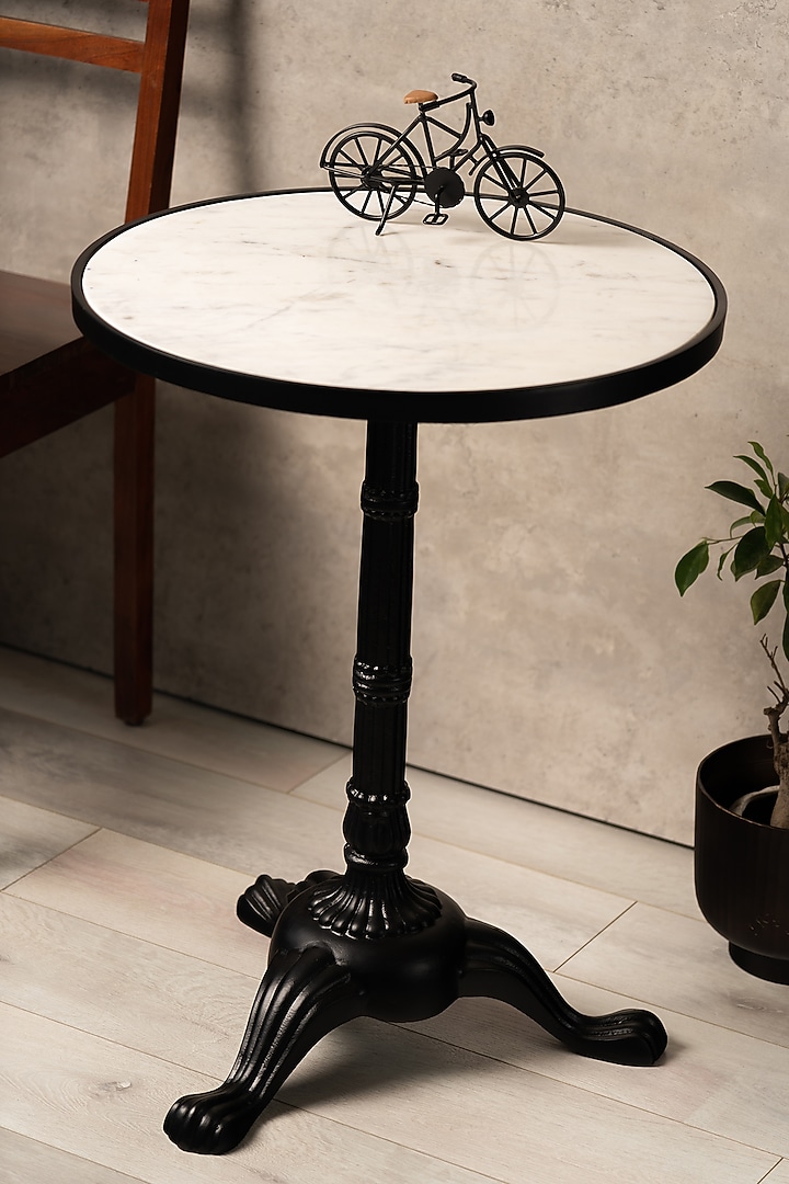 White & Black Table In Marble by SG Home at Pernia's Pop Up Shop