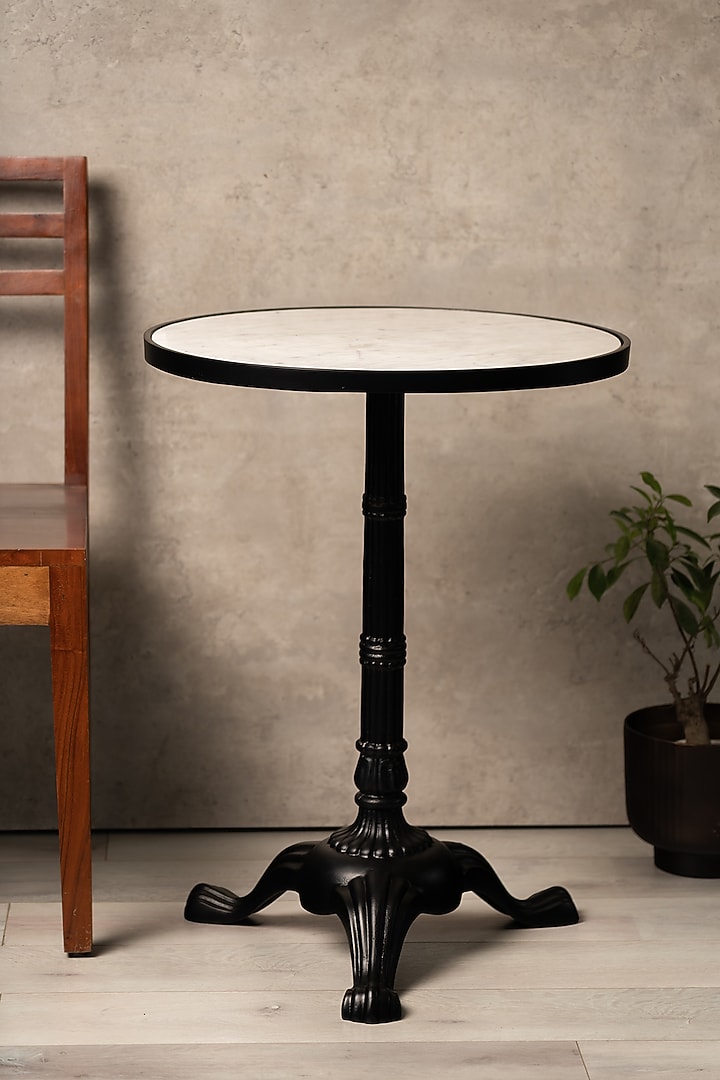 White & Black Table In Marble by SG Home at Pernia's Pop Up Shop