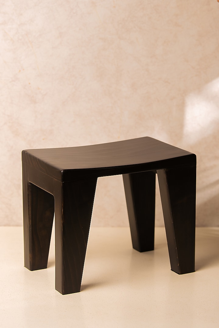 Brown Wooden Stool by SG Home