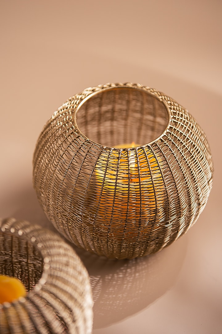 Golden Metal Candle Holder by SG Home at Pernia's Pop Up Shop
