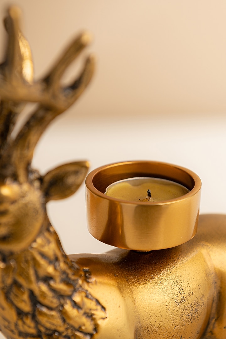 Golden Metal Tea Light Holder by SG Home at Pernia's Pop Up Shop
