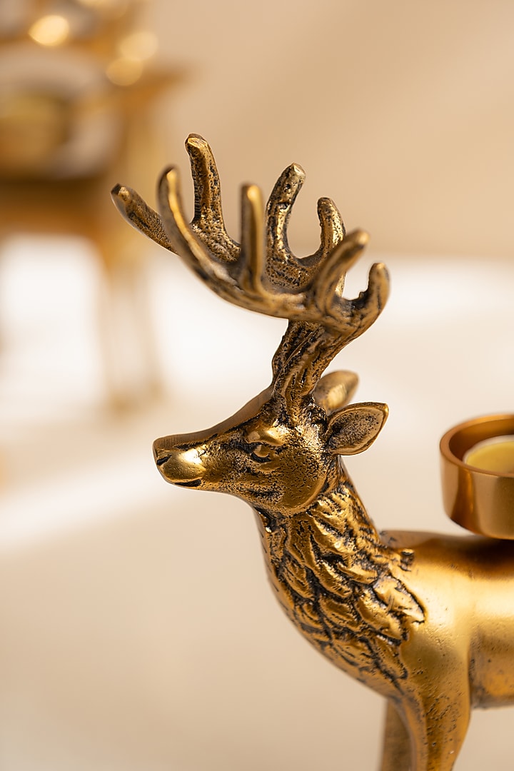 Golden Metal Tea Light Holder by SG Home at Pernia's Pop Up Shop
