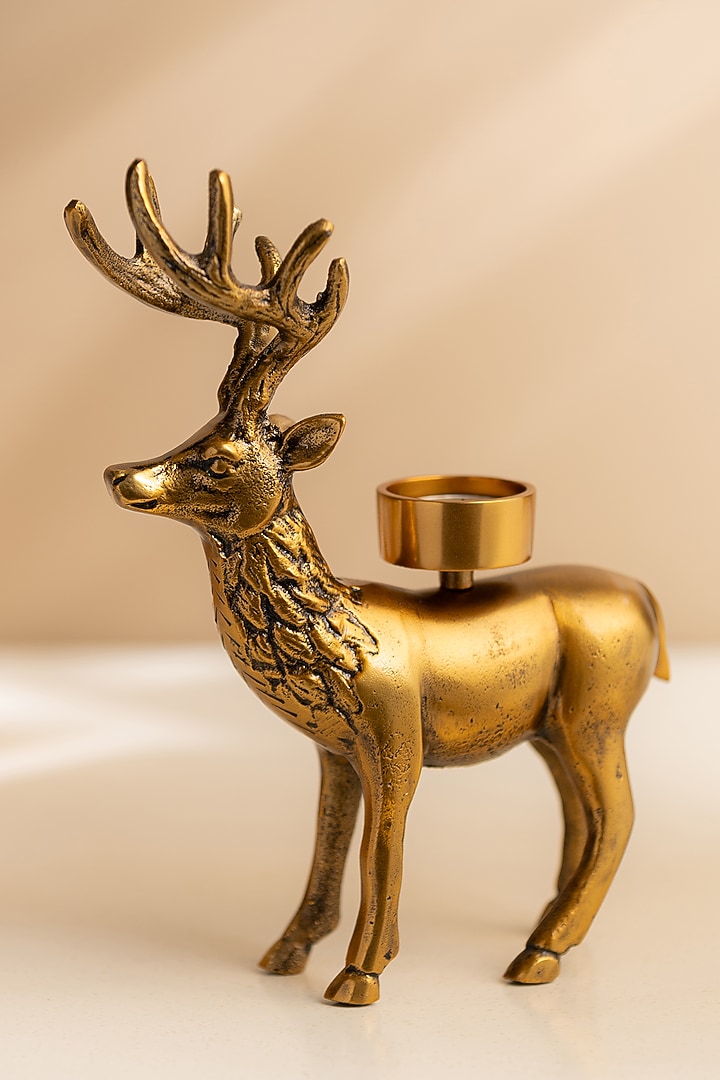 Golden Metal Tea Light Holder by SG Home at Pernia's Pop Up Shop