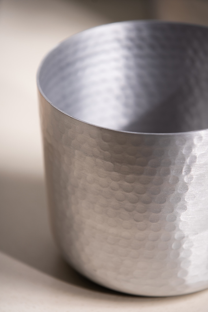 Silver Metal Planter by SG Home at Pernia's Pop Up Shop