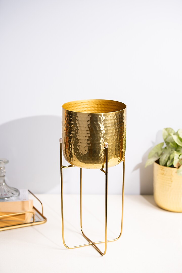 Golden Metal Planter by SG Home at Pernia's Pop Up Shop