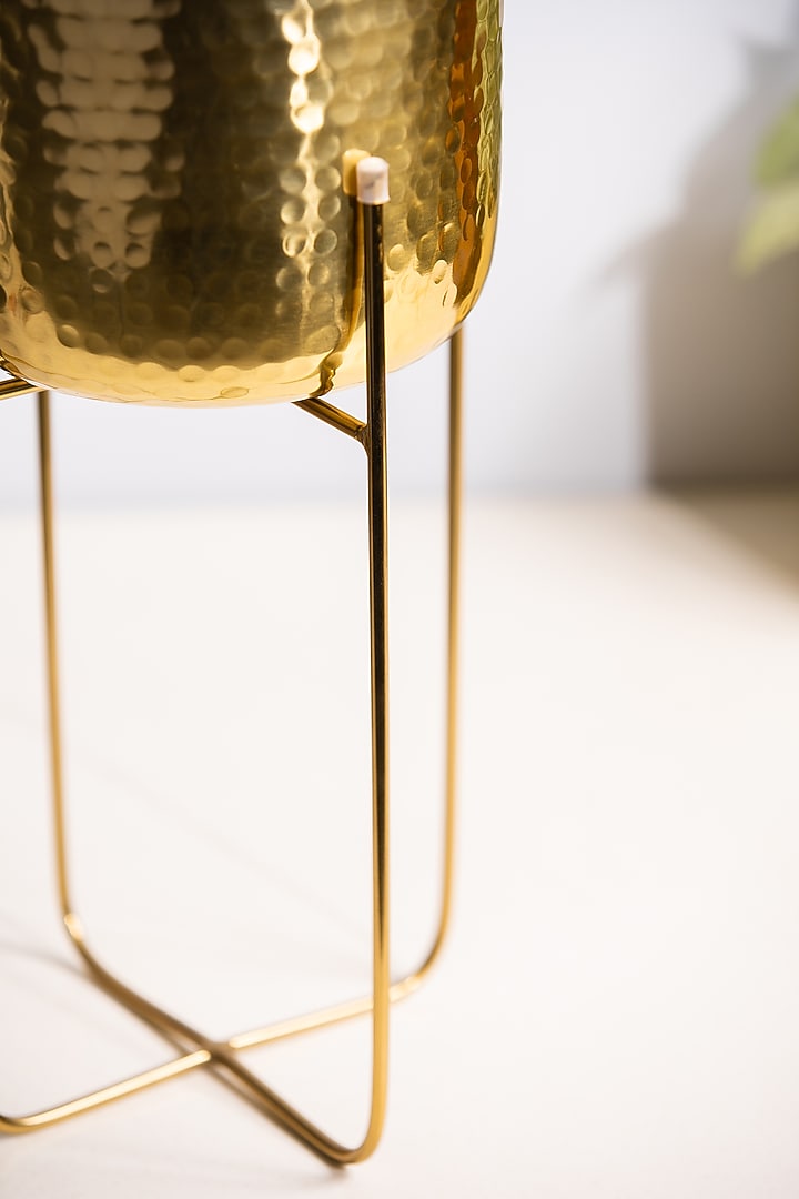 Golden Metal Planter by SG Home at Pernia's Pop Up Shop