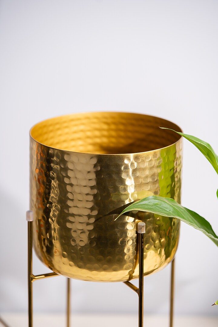 Golden Metal Planter by SG Home at Pernia's Pop Up Shop