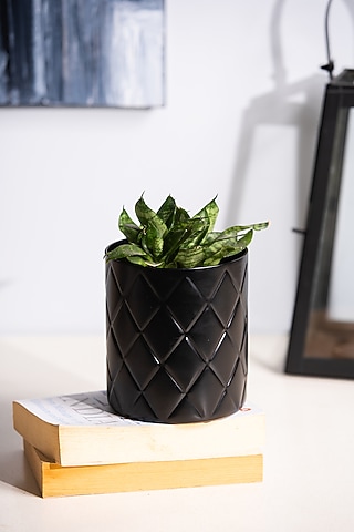 Black Metal Planter (Set Of 2) by SG Home