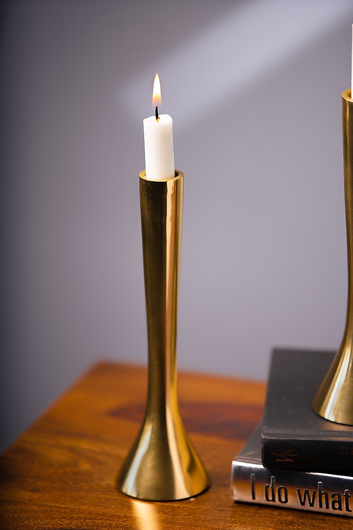 Golden Metal Candle Holder Set by SG Home at Pernia's Pop Up Shop
