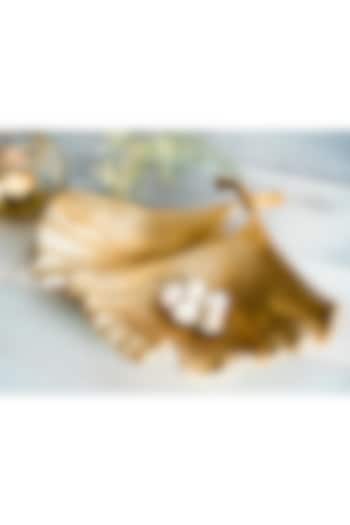 Golden Metal Handcrafted Platter (Set of 2) by SG Home at Pernia's Pop Up Shop