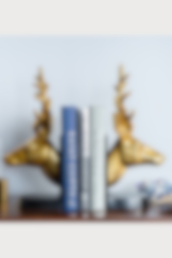 Golden Reindeer Bookend by SG Home at Pernia's Pop Up Shop