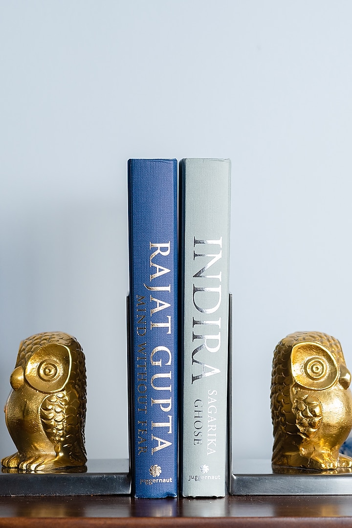 Golden Owl Bookend by SG Home