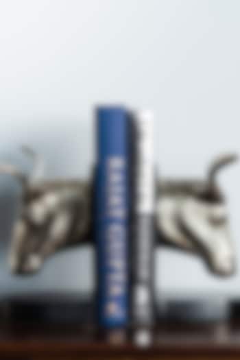 Silver Bull Bookend by SG Home