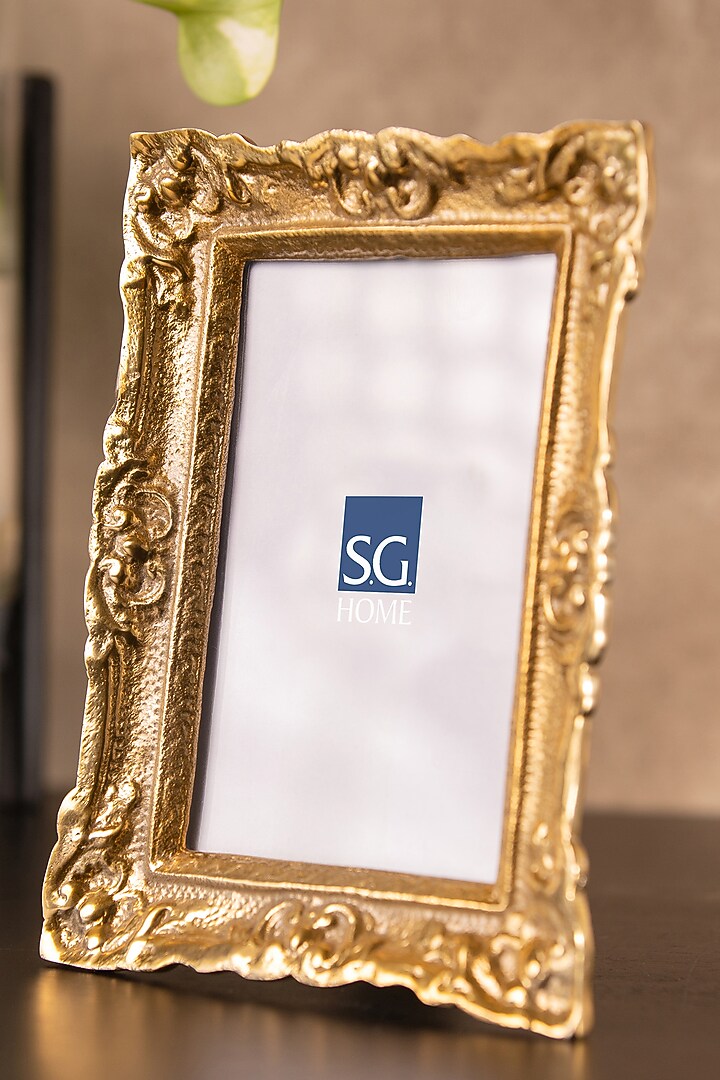 Gold Metal Photoframes (Set of 2) by SG Home at Pernia's Pop Up Shop