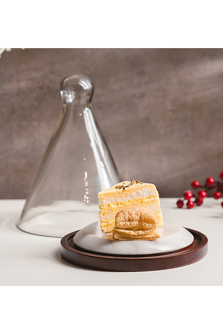 Brown Wood & Glass Cone Clonche by SG Home at Pernia's Pop Up Shop