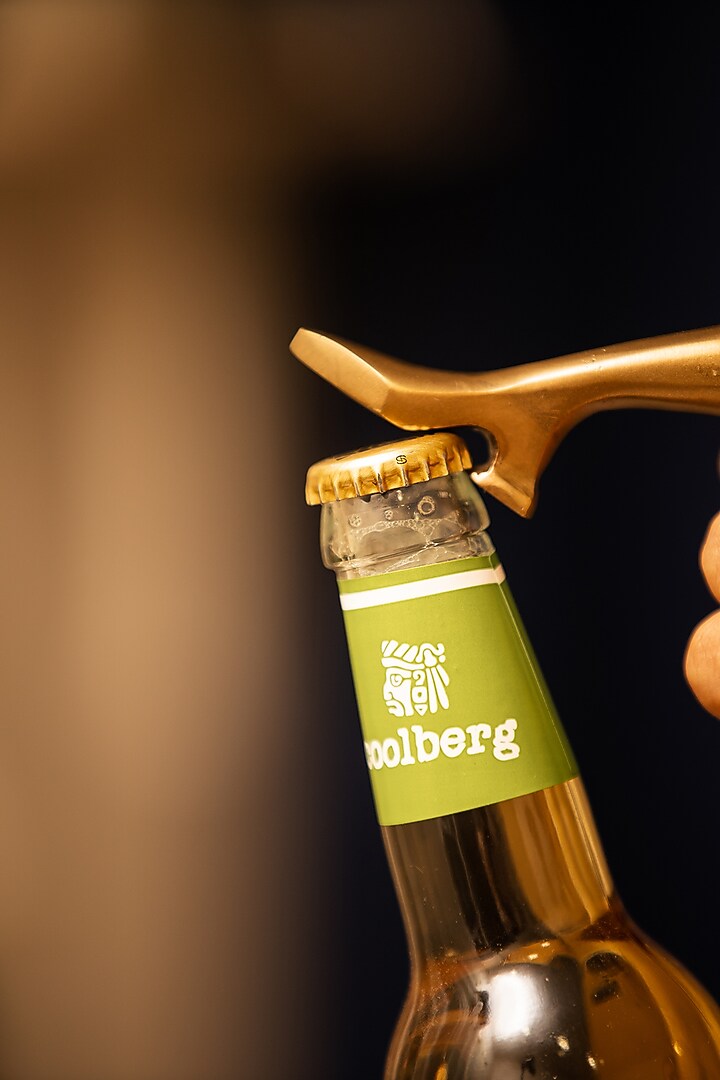 Golden Silhouette Bottle Openers (Set of 2) by SG Home at Pernia's Pop Up Shop