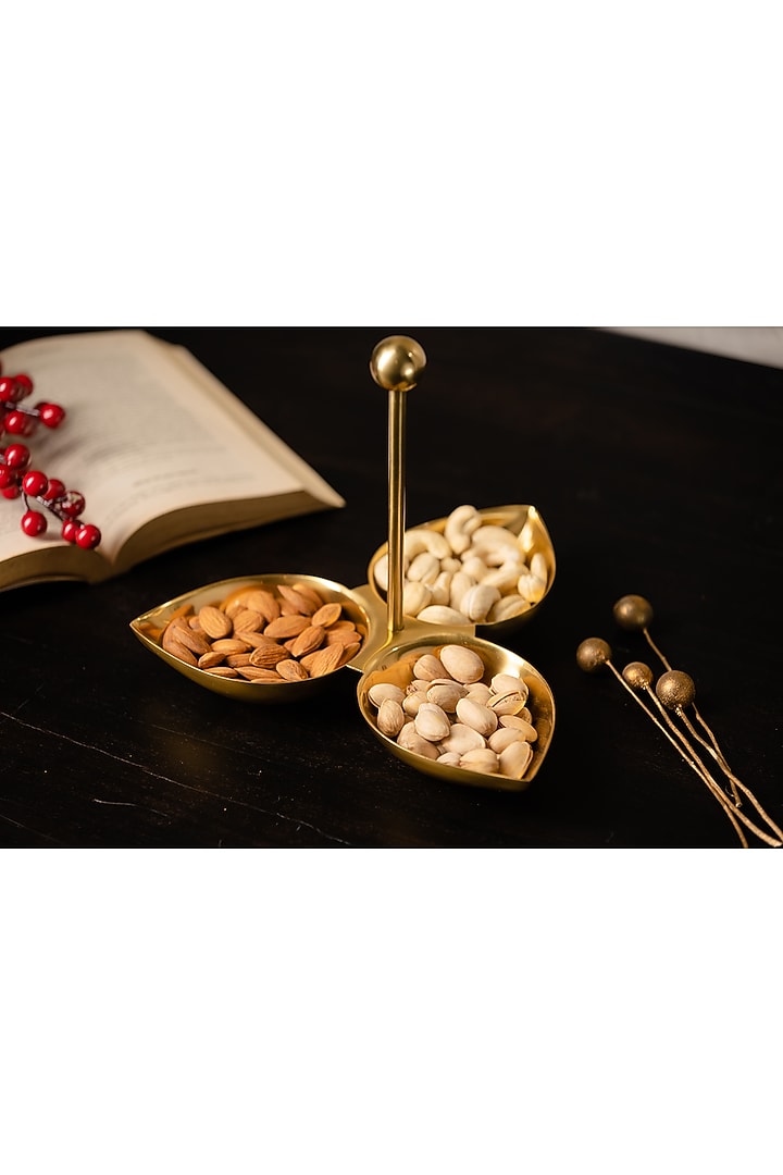 Golden Festive Platters (Set of 2) by SG Home at Pernia's Pop Up Shop