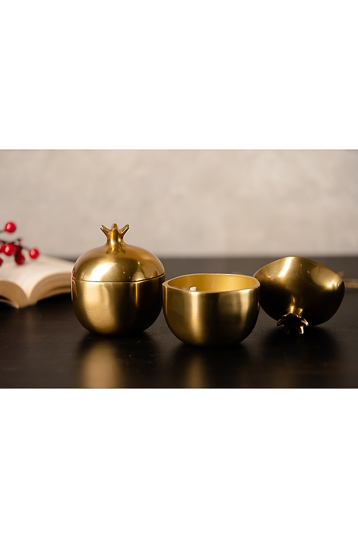 Golden Pomegranate Box (Set of 2) by SG Home at Pernia's Pop Up Shop