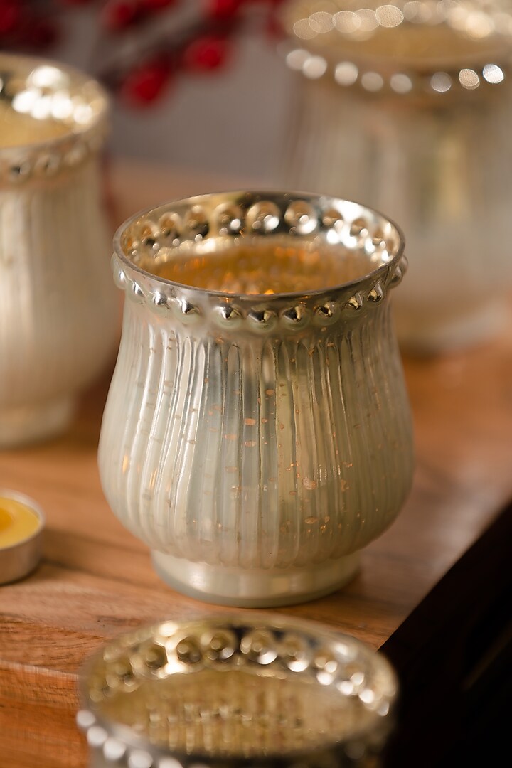 Pearl Matki Glass Votives Hamper (Set of 6) by SG Home at Pernia's Pop Up Shop
