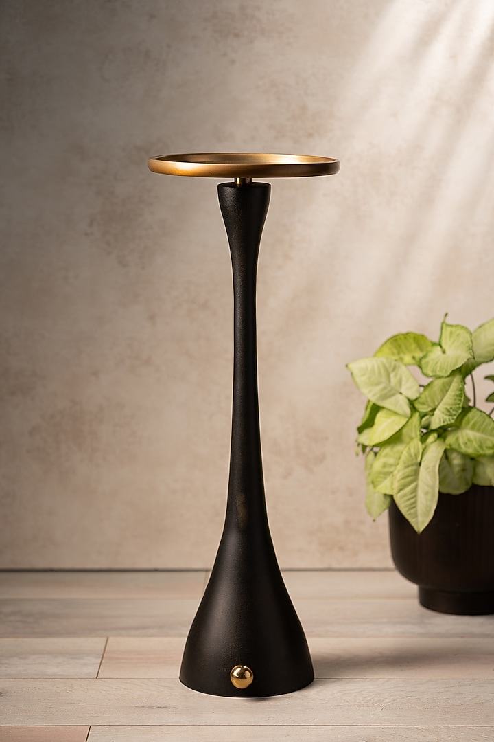 Black & Gold Metal Side Table by SG Home at Pernia's Pop Up Shop
