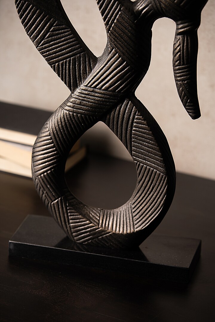 Grey Metal & Marble Handcrafted Sculpture by SG Home at Pernia's Pop Up Shop